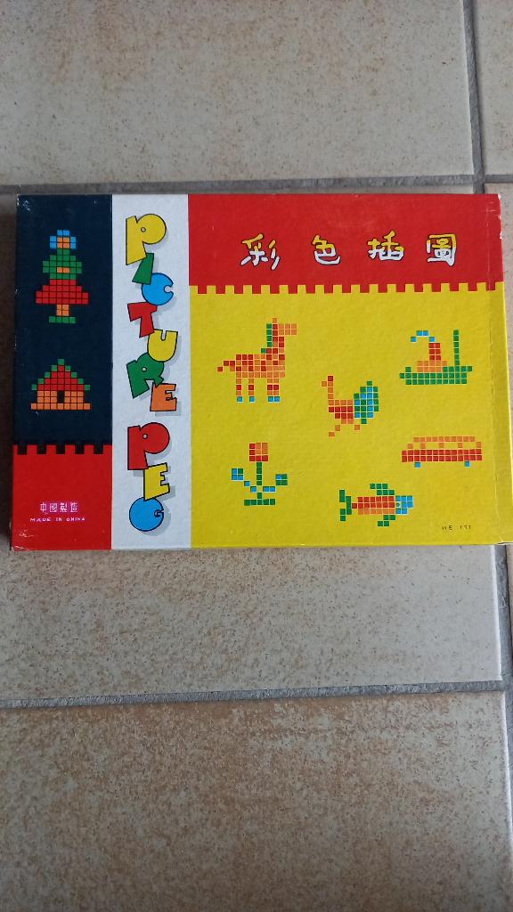 Jeu mosaïque vintage PICTURE PEG - Années 70/80, Enlèvement ou Envoi, Comme neuf, Construction