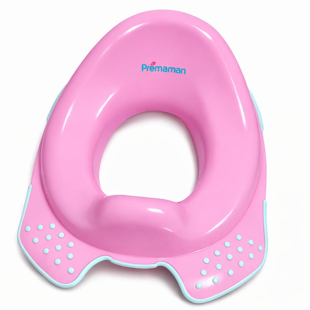 Réducteur WC enfant Prémaman rose antidérapant, Autres marques, Enlèvement ou Envoi, Comme neuf, Standard