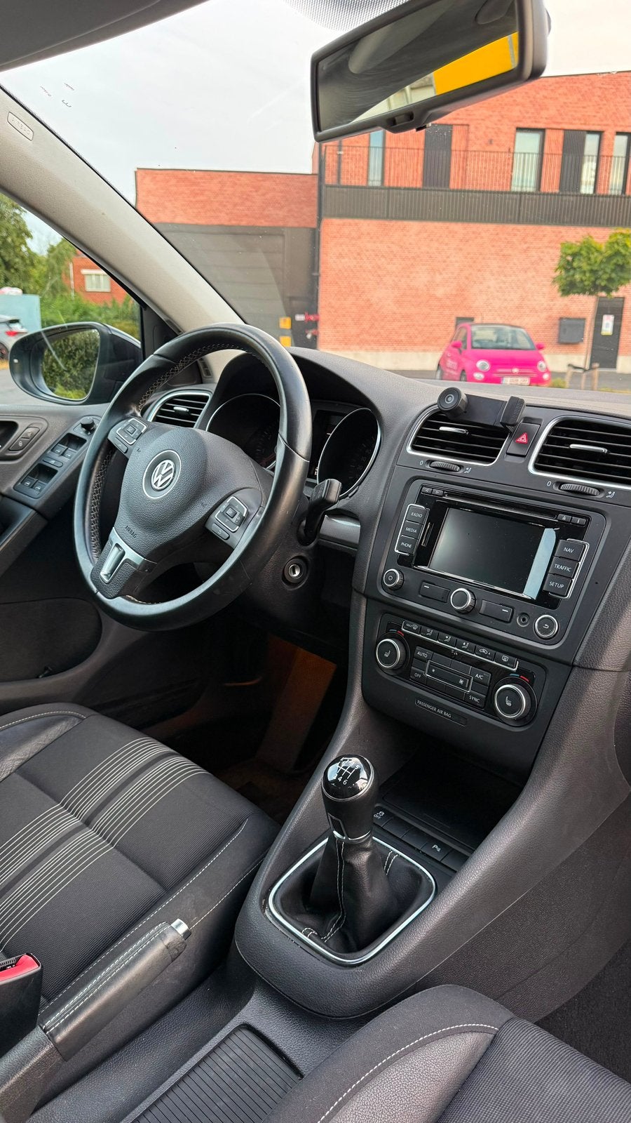 Golf 6 2012 (met goedkeuring), Zwart, Handgeschakeld, Dealer onderhouden, Airconditioning