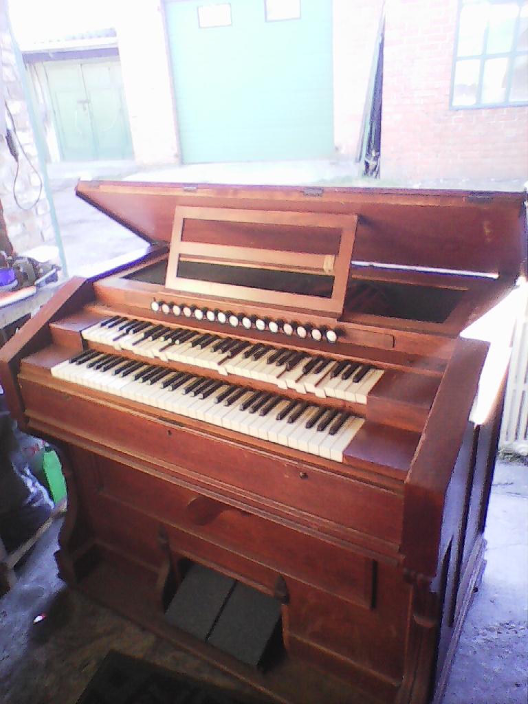 Art Deco Harmonium 128x73x107cm AFHALING LEES BESCHRIJVING, Muziek en Instrumenten, Orgels, Ophalen, Gebruikt, 2 klavieren, Harmonium