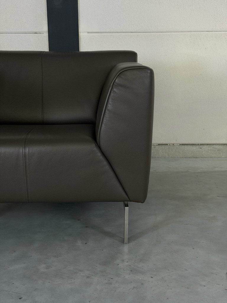Rolf Benz Linea fauteuil - taupe bruin leer, Huis en Inrichting, Ophalen, Nieuw, Leolux Montis Jori Artifort Pode, 75 tot 100 cm
