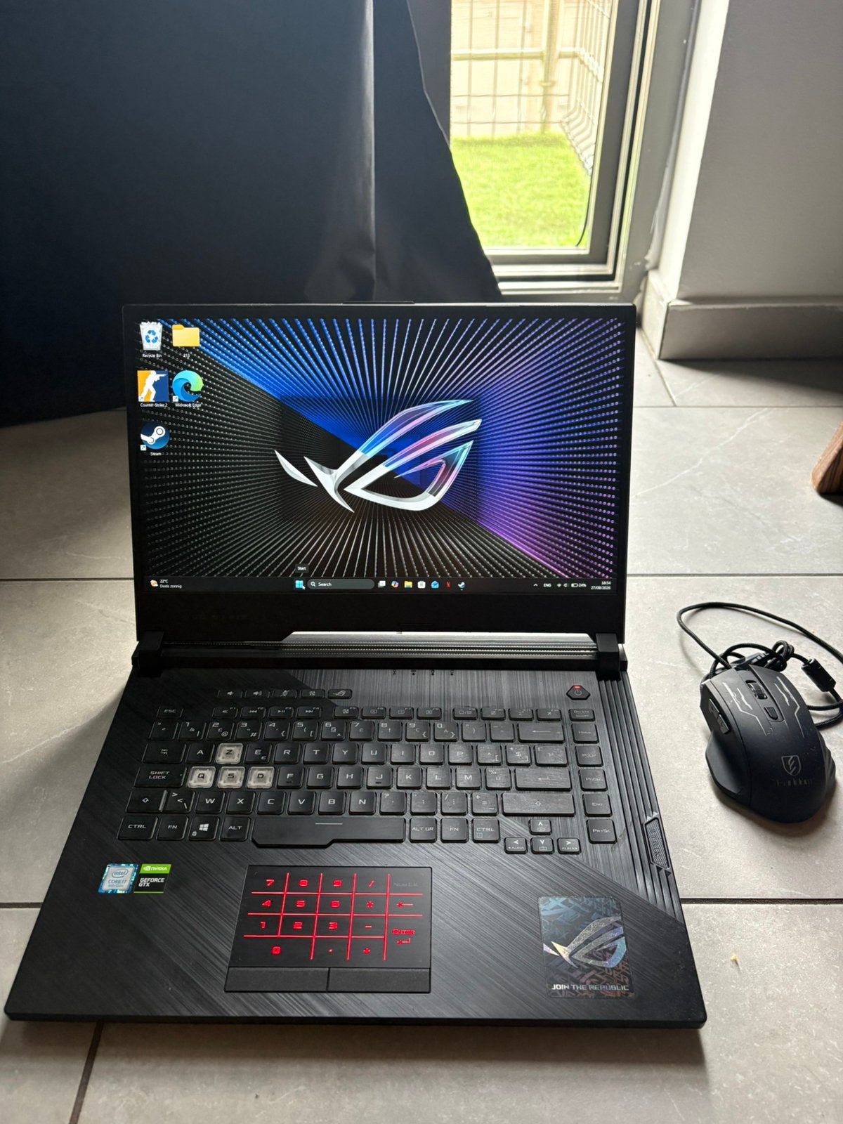 Gaming laptop Asus Rog Strix, Computers en Software, Windows Laptops, Ophalen of Verzenden, Zo goed als nieuw, Gaming
