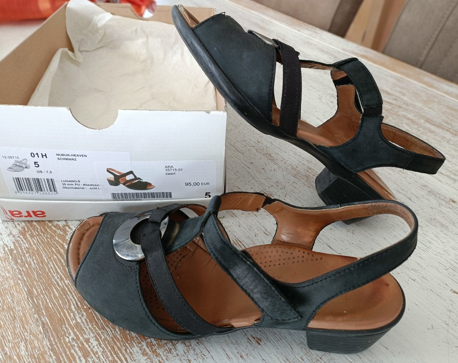 Sandalen dames maat 38, Enlèvement, Utilisé, Chaussures
