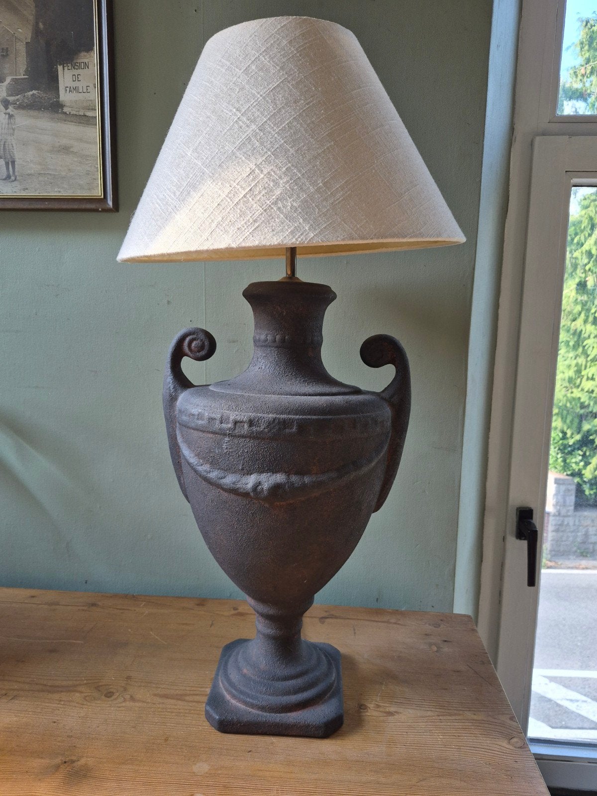 Tres grande lampe de table / chevet, Enlèvement, Synthétique