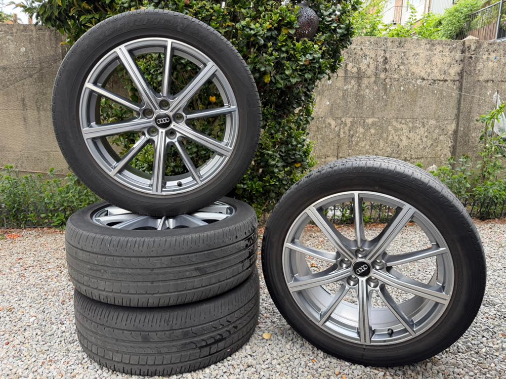 Originele Audi Q5 velgen - 20 inch, Autos : Pièces & Accessoires, Pneus & Jantes, 255 mm, Pneus été, Pneu(s), Enlèvement