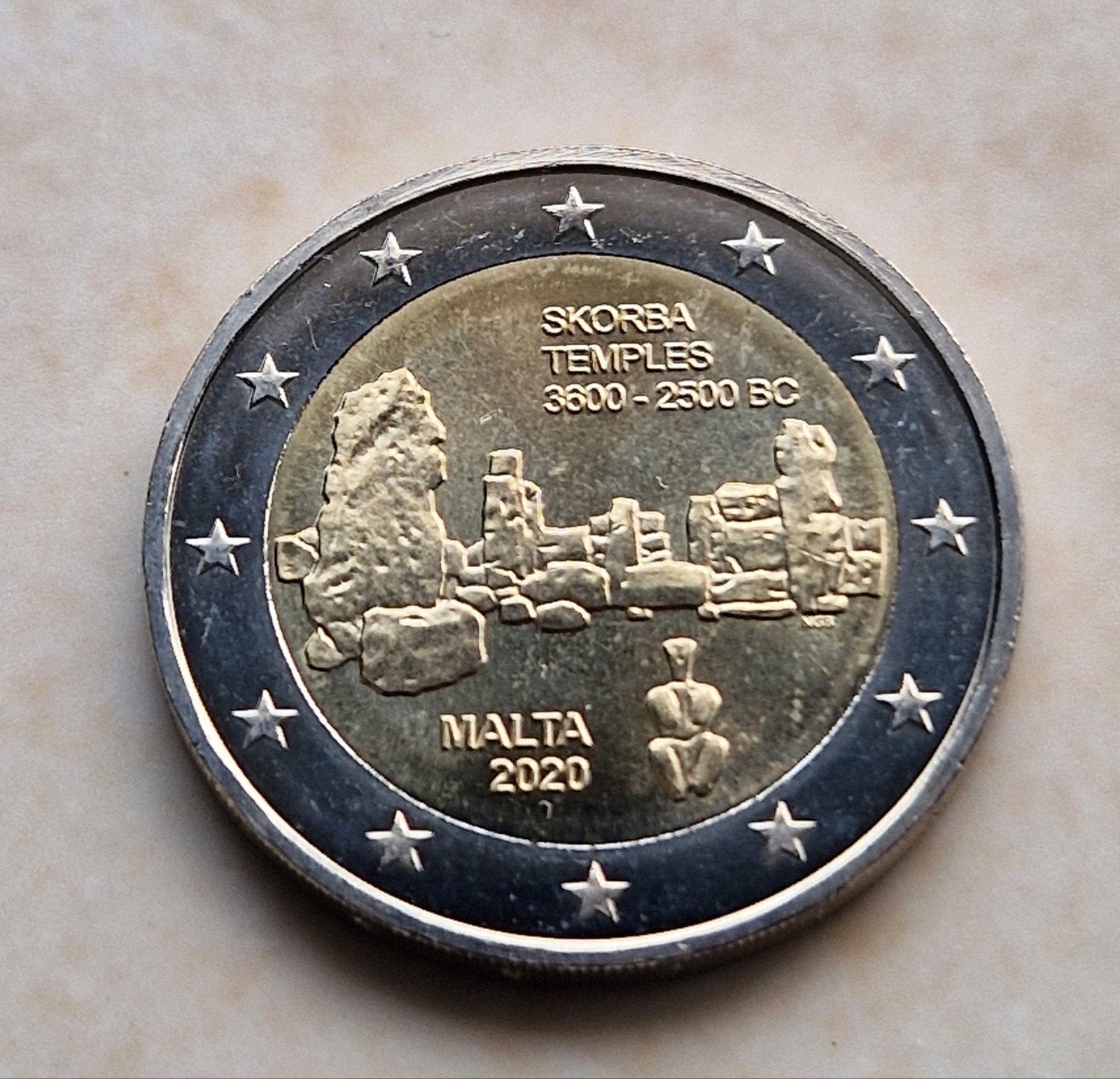 2020 Malta , 2 Euro Commemorative Coin, Postzegels en Munten, Ophalen of Verzenden, Malta, 2 euro
