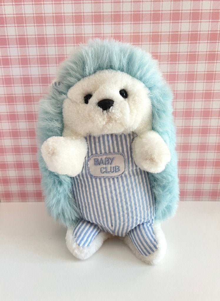 Peluche doudou hérisson blanc et bleu Baby Club, Bleu, Overige karakters, Aucun, Autres marques