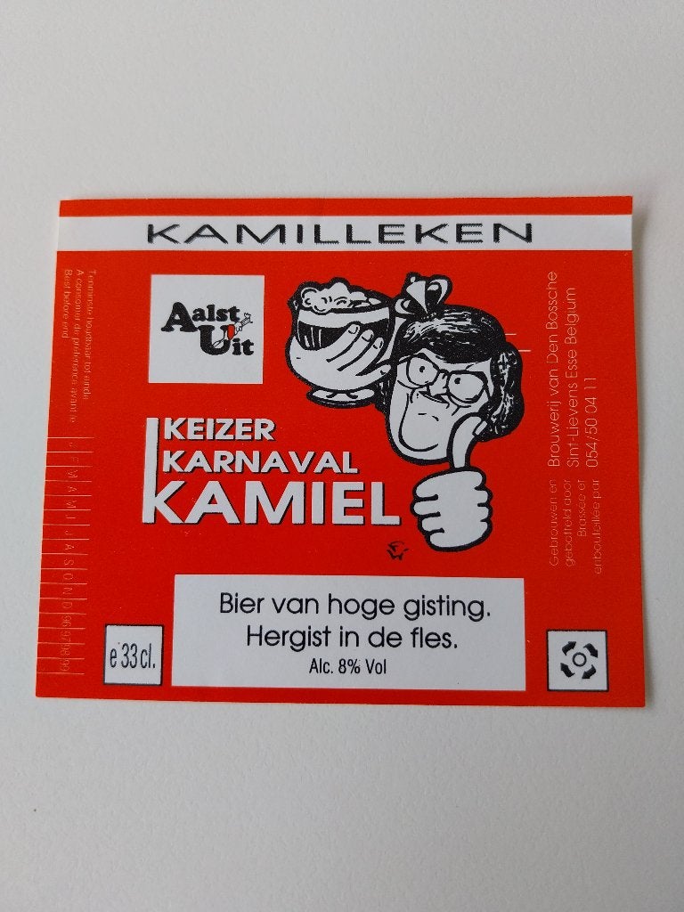 Bieretiket Keizer Kamiel Sergant Aalst 2, Ophalen of Verzenden, Gebruikt