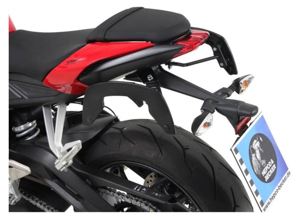 Support valises c-bow porte-bagages  triumph street triple, Motos, Accessoires | Valises & Sacs, Comme neuf, Enlèvement