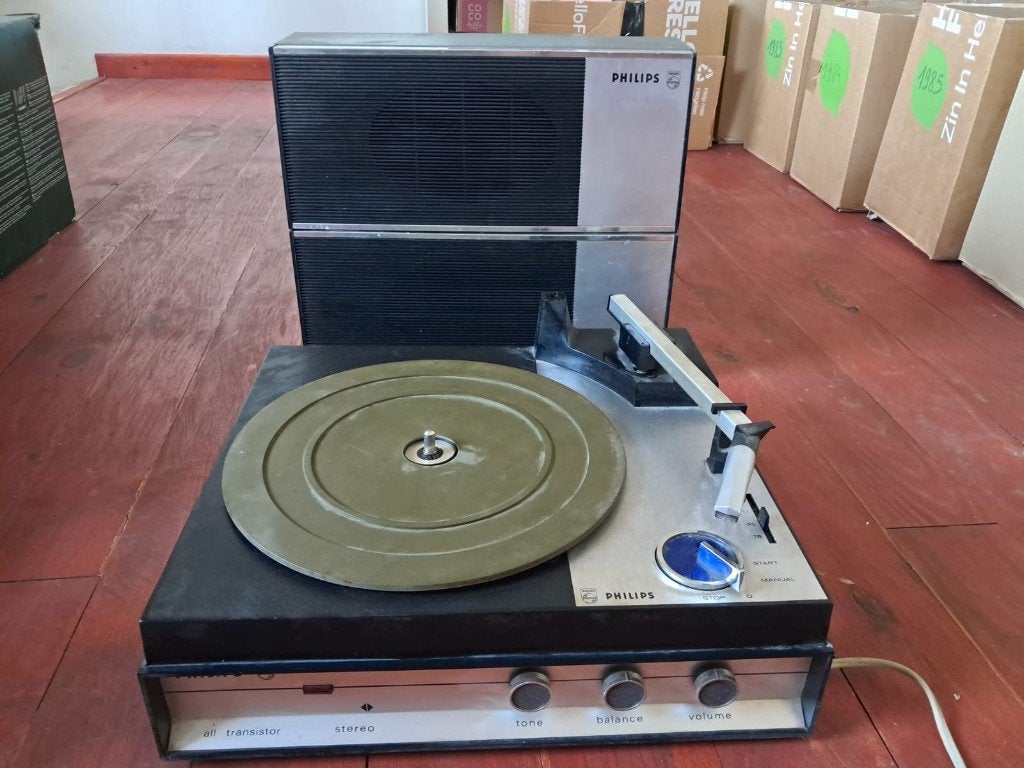 Philips 22GF447 vintage stereo-platenspeler– werkend, Audio, Tv en Foto, Ophalen, Gebruikt, Audio