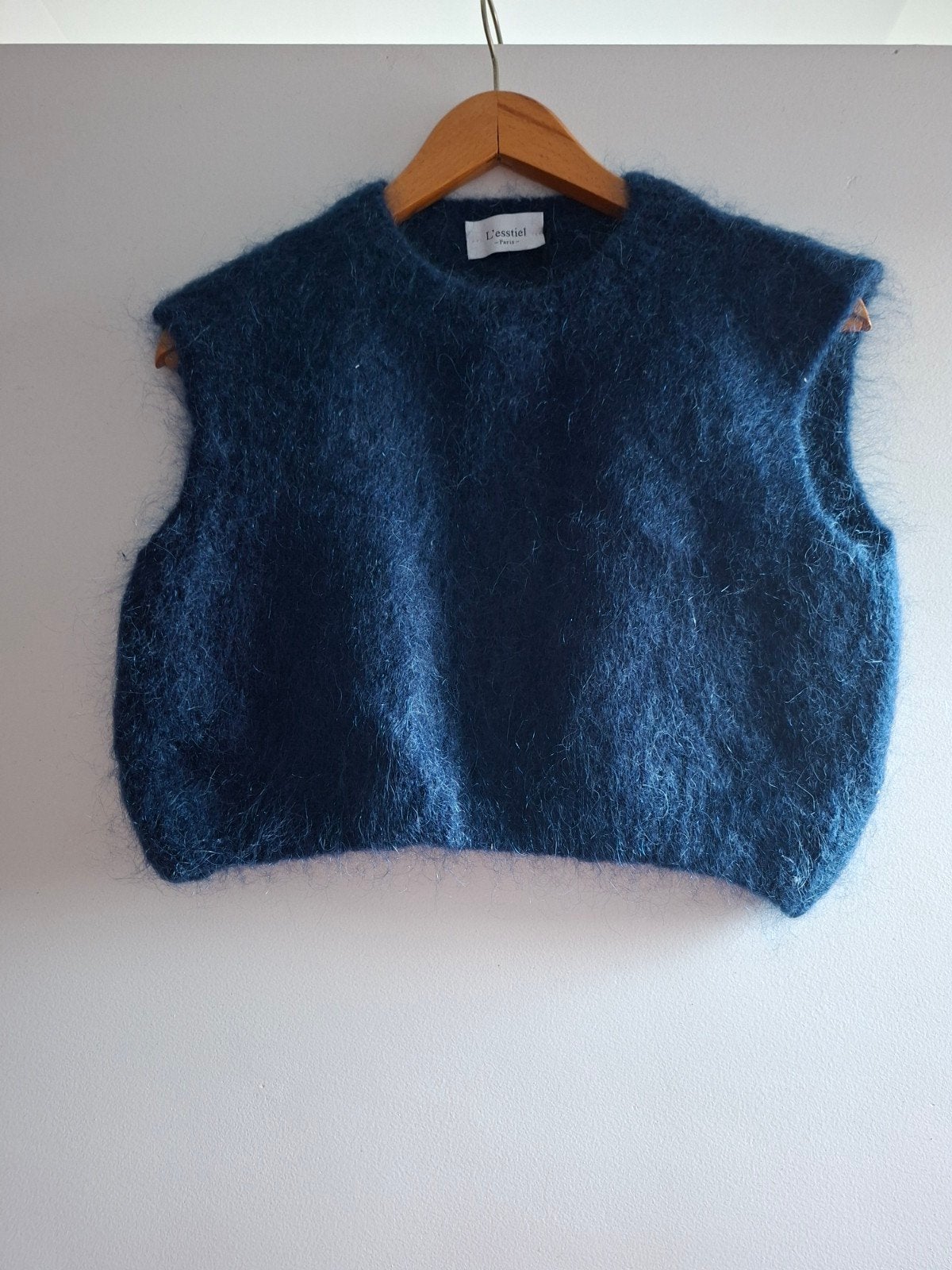 Debardeur van L'esstiel Paris, Kleding | Dames, Bodywarmers, Blauw, L'esstiel, Ophalen of Verzenden, Zo goed als nieuw