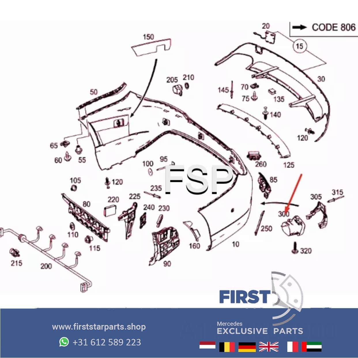 Originele 45 AMG Performance UITLAAT SIERSTUKKEN SET ZWART A, Utilisé, -, -, Enlèvement ou Envoi