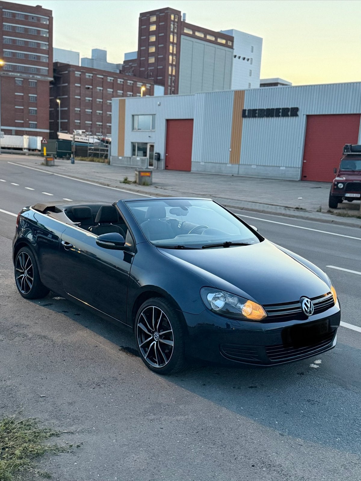 Volkswagen golf cabrio 1.4tsi 2014 gekeurd voor verkoop, Auto's, Euro 5, Stof, Zwart, Cabriolet
