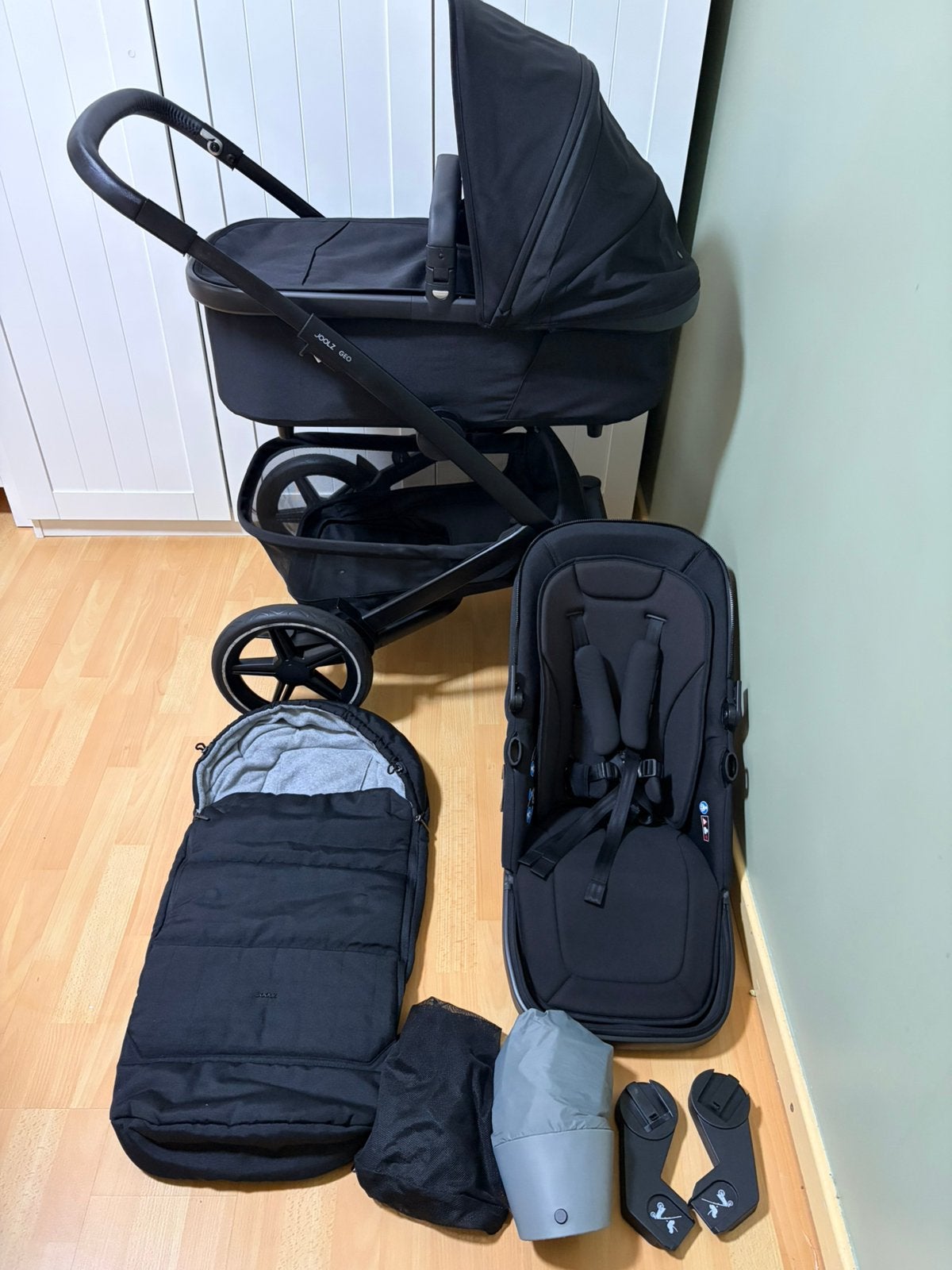 Poussette Joolz Geo3 Space Black+ Maxi Cosi pro 360, Enfants & Bébés, Enlèvement, Comme neuf, Poussette