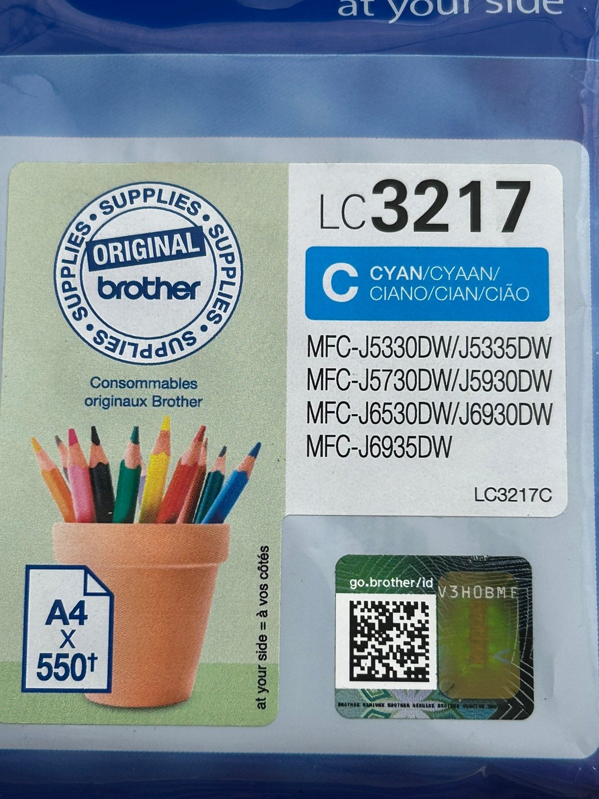 Lot de 5 cartouche Brother LC3217, Enlèvement, Brother