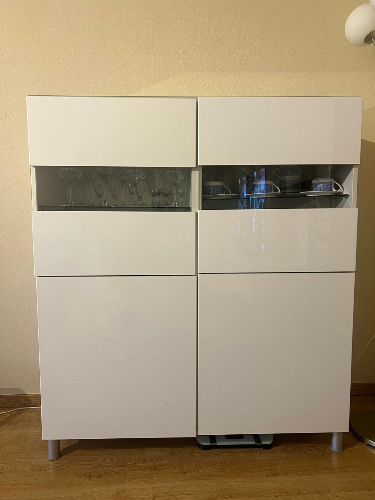 Armoire IKEA blanche moderne, 25 à 50 cm, Avec tablette(s), Enlèvement ou Envoi, Moins de 150 cm