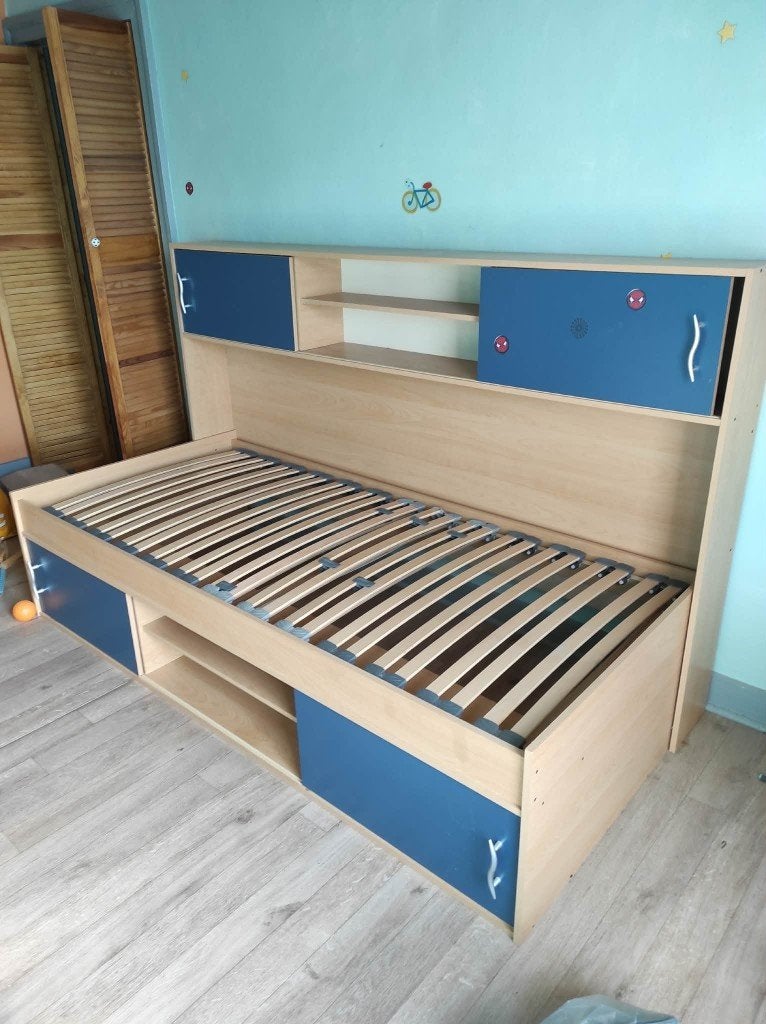 lit 1 personne, 85 à 100 cm, Enlèvement, Matelas, 180 cm ou plus