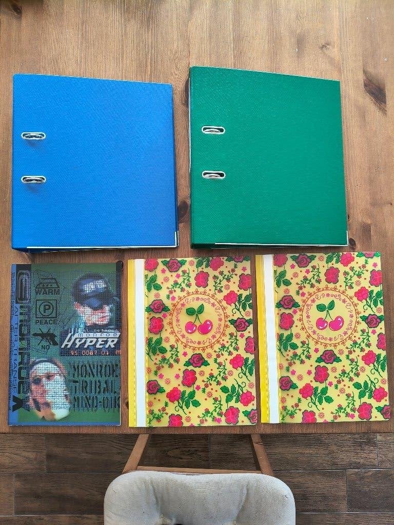 Schoolmateriaal: ringmappen, schrift A4 + bestekmapjes, Diversen, Schoolbenodigdheden, Ophalen, Zo goed als nieuw