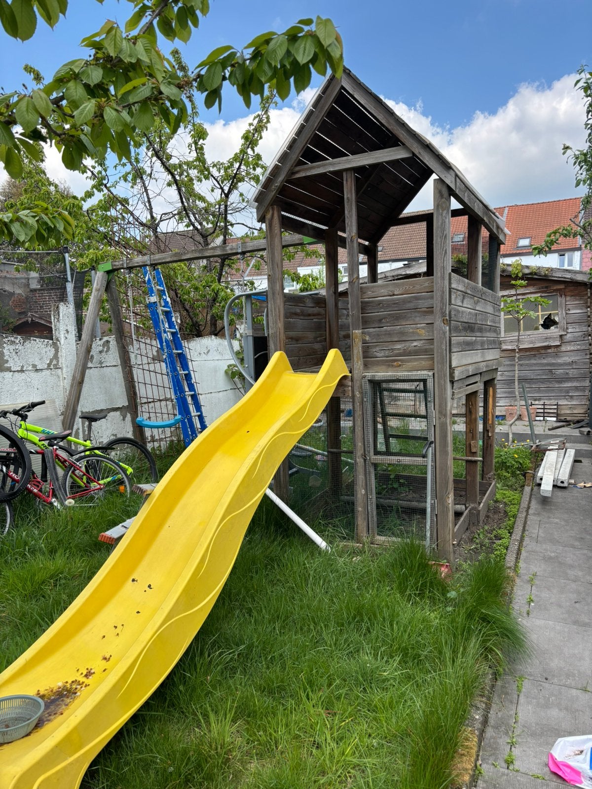Aire de jeux en bois pour enfants, Enlèvement, Utilisé