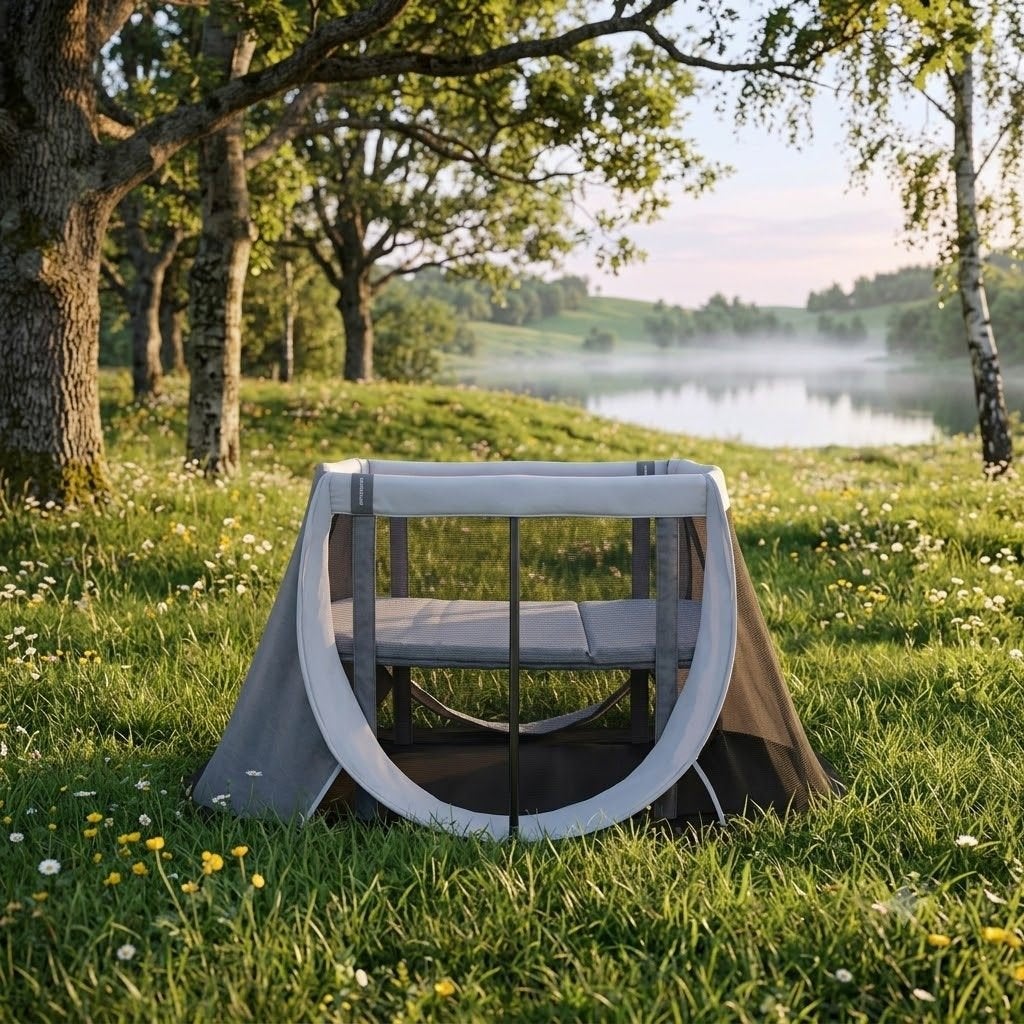 AeroMoov Instant Travel Cot reisbed + zonnescherm UV50+, Kinderen en Baby's, Ophalen, Gebruikt, Reisbedje