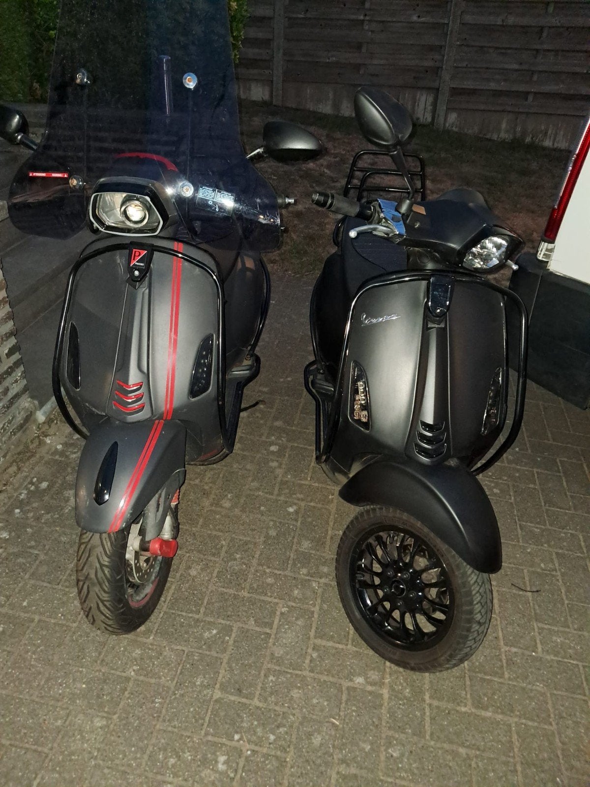2x vespa klasse a, Ophalen