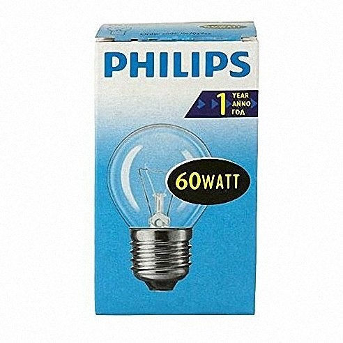 PHILIPS 22 gloeilampen 60W E27, Gloeilamp, 60 watt of meer, Nieuw, E27 (groot)