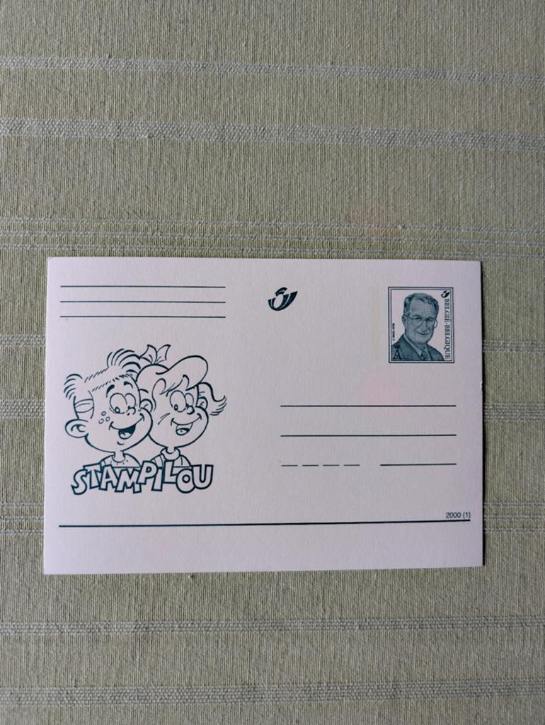 Gele briefkaart Stampilou ongebruikt, Ophalen of Verzenden, Briefkaart