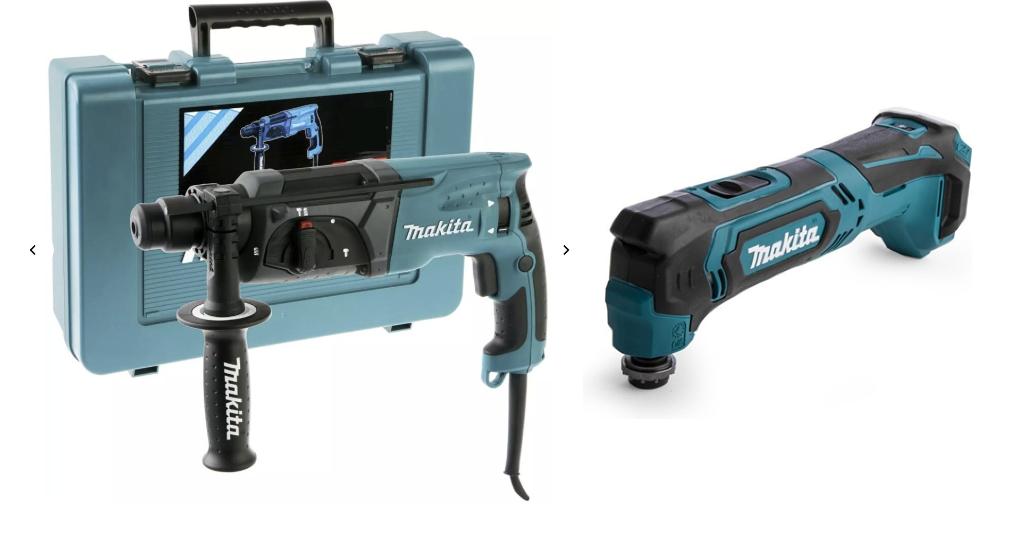Makita klopboormachine & multitool - DEFECT!, Bricolage & Construction, Outillage | Foreuses, Utilisé, Perceuse, 600 watts ou plus