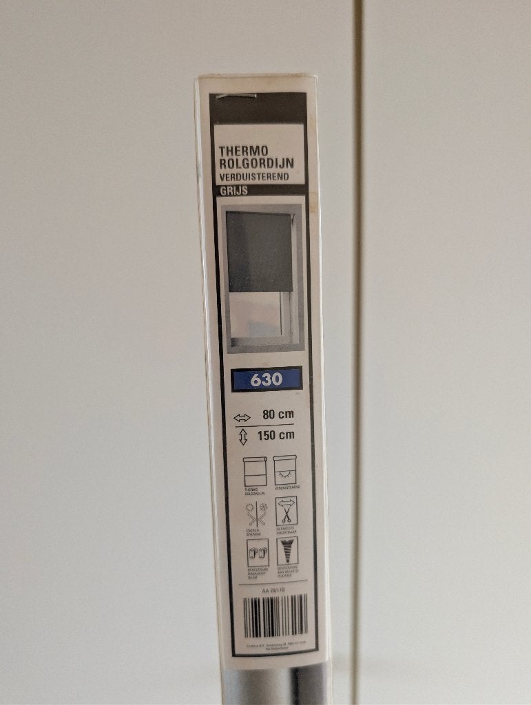 Thermo verduisterend rolgordijn – grijs – 80  150 cm, Maison & Meubles, Ameublement | Rideaux & Stores à lamelles, Neuf, Store enrouleur