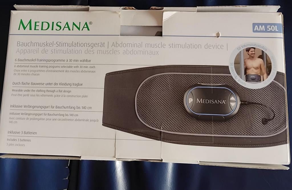 Appareil de stimulation des muscles abdominaux noir, marque, Sports & Fitness, Équipement de fitness, Abdominaux