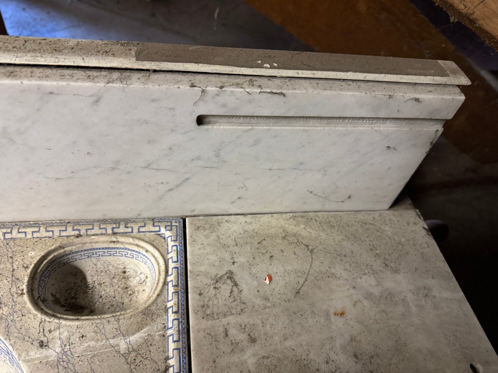Meubles de salle de bain anciens, Enlèvement