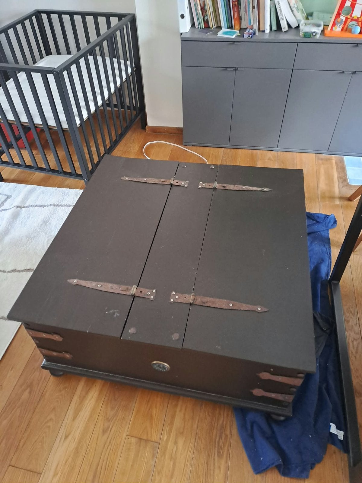Houten kist, Ophalen, Gebruikt
