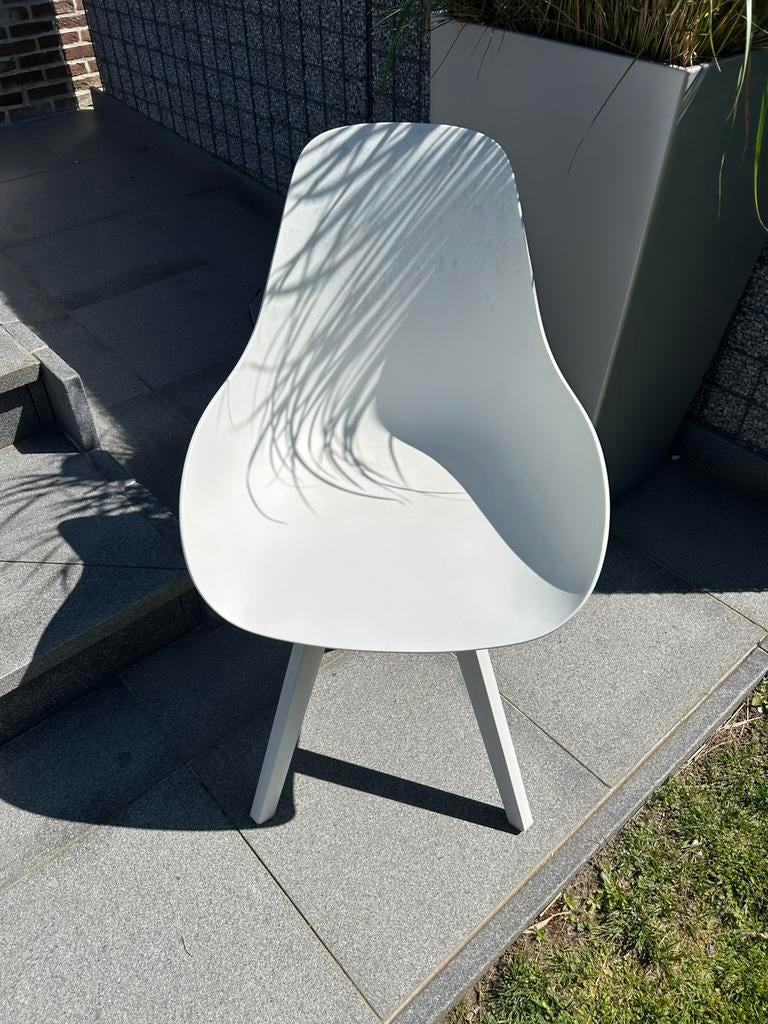 4 chaises de jardin Bristol blanches (baignoires), Enlèvement, Comme neuf, Synthétique