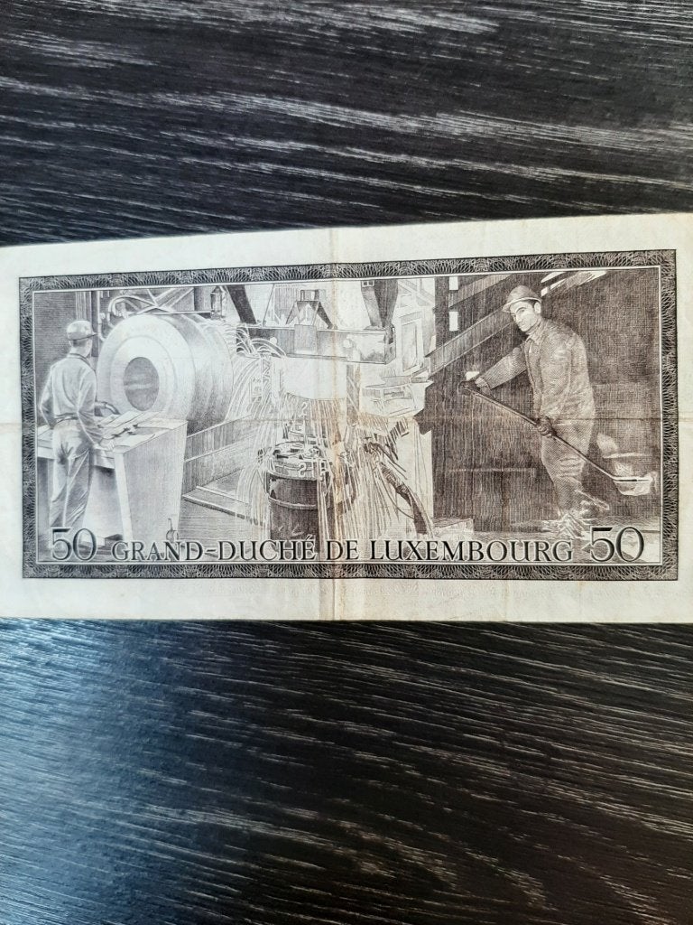ancien billet luxembourgeois, Enlèvement, Autres pays, Billets en vrac