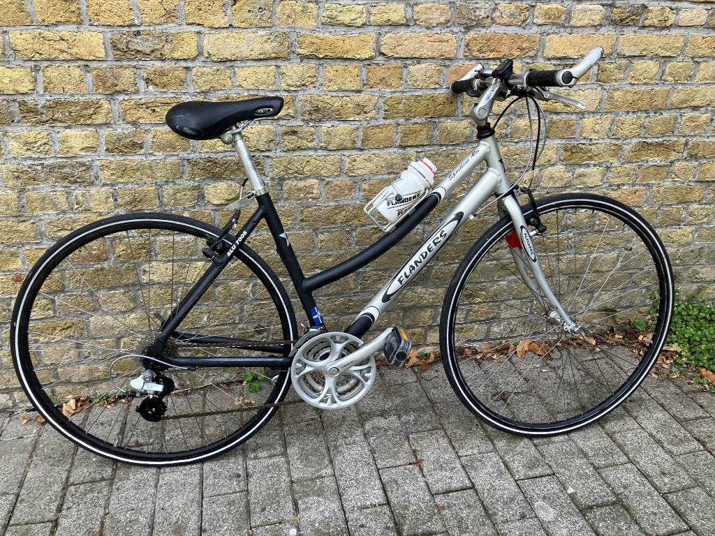 koersfiets, 28 inch, Gebruikt, Velgrem, Aluminium