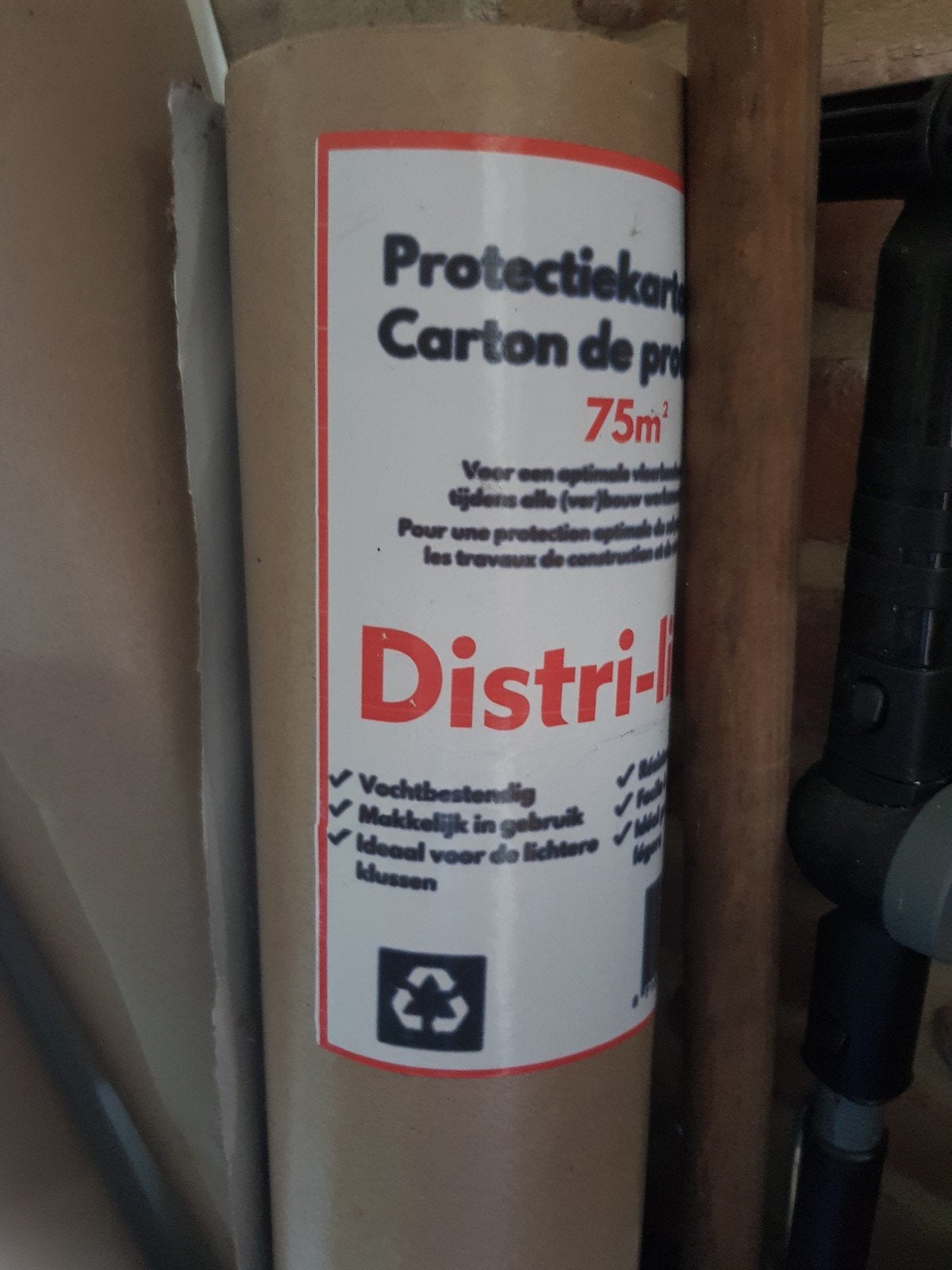 Carton de protection Distri Line 75m2 - nouveau rôle, Enlèvement