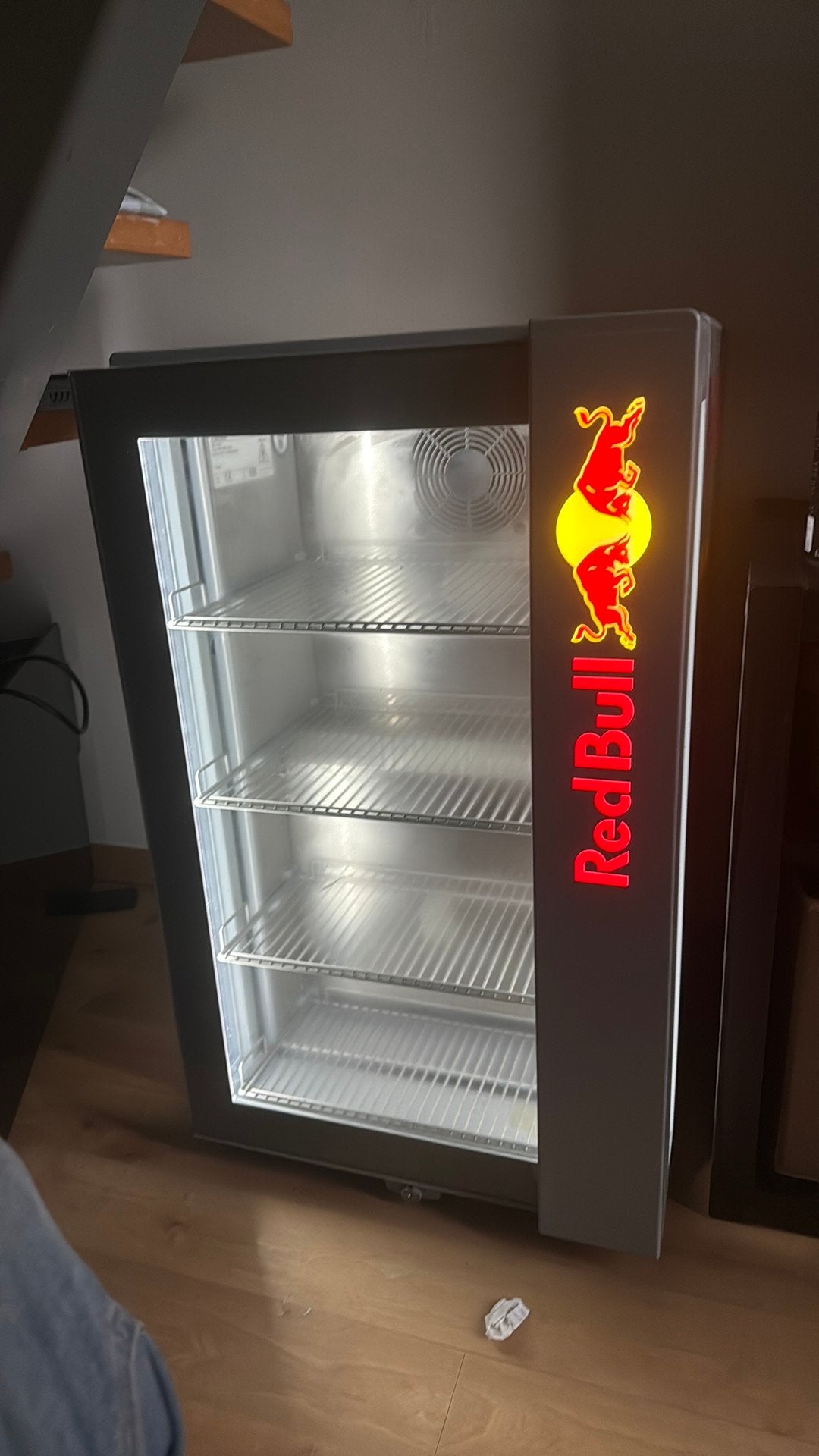 Redbull frigo, Ophalen, Zo goed als nieuw