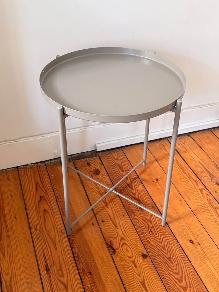 Table, 45x53 cm, Rond, Enlèvement, Métal ou Aluminium, 45 à 60 cm
