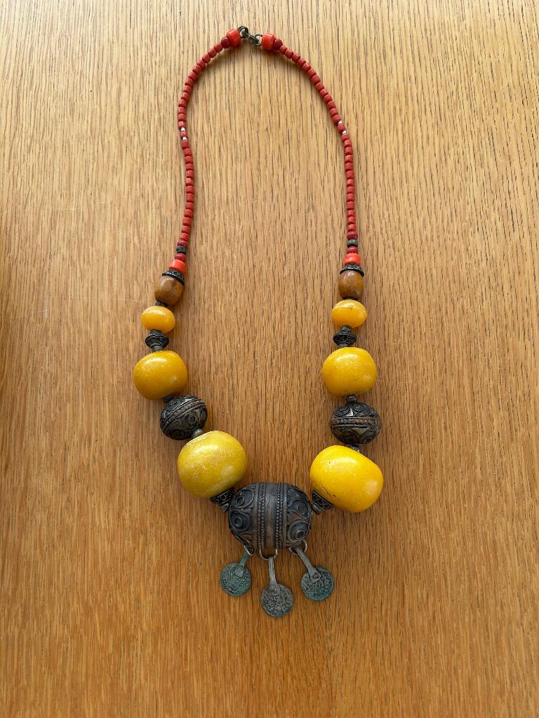 Prachtig etnisch juweel, Bijoux, Sacs & Beauté, Colliers, Enlèvement, Jaune