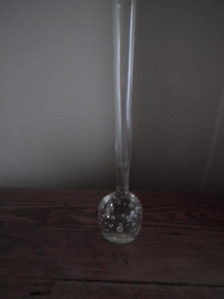 Vase en verre, hauteur 25,5 cm) état impeccable, Maison & Meubles, Transparent, 25 cm, Comme neuf, Verre