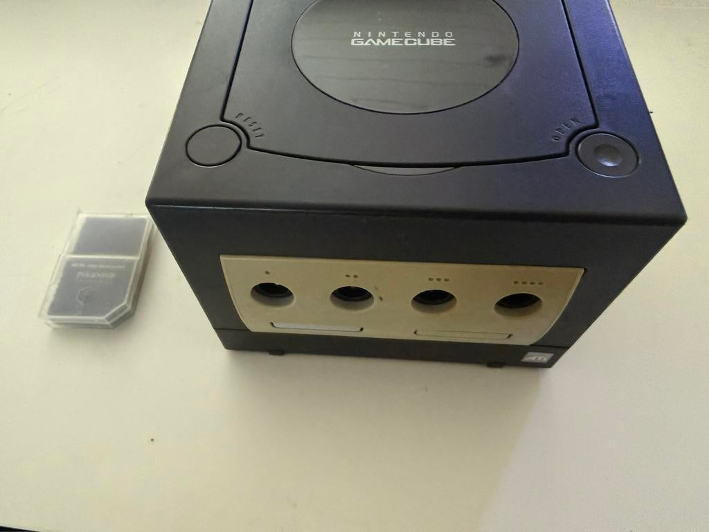 Nintendo GameCube zwart + 7 games incl, Games en Spelcomputers, Ophalen, Zo goed als nieuw, Zwart