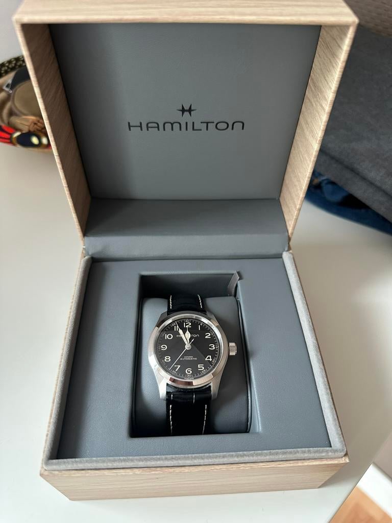 Horloge Hamilton - Murph 38mm, Handtassen en Accessoires, Ophalen, Zo goed als nieuw