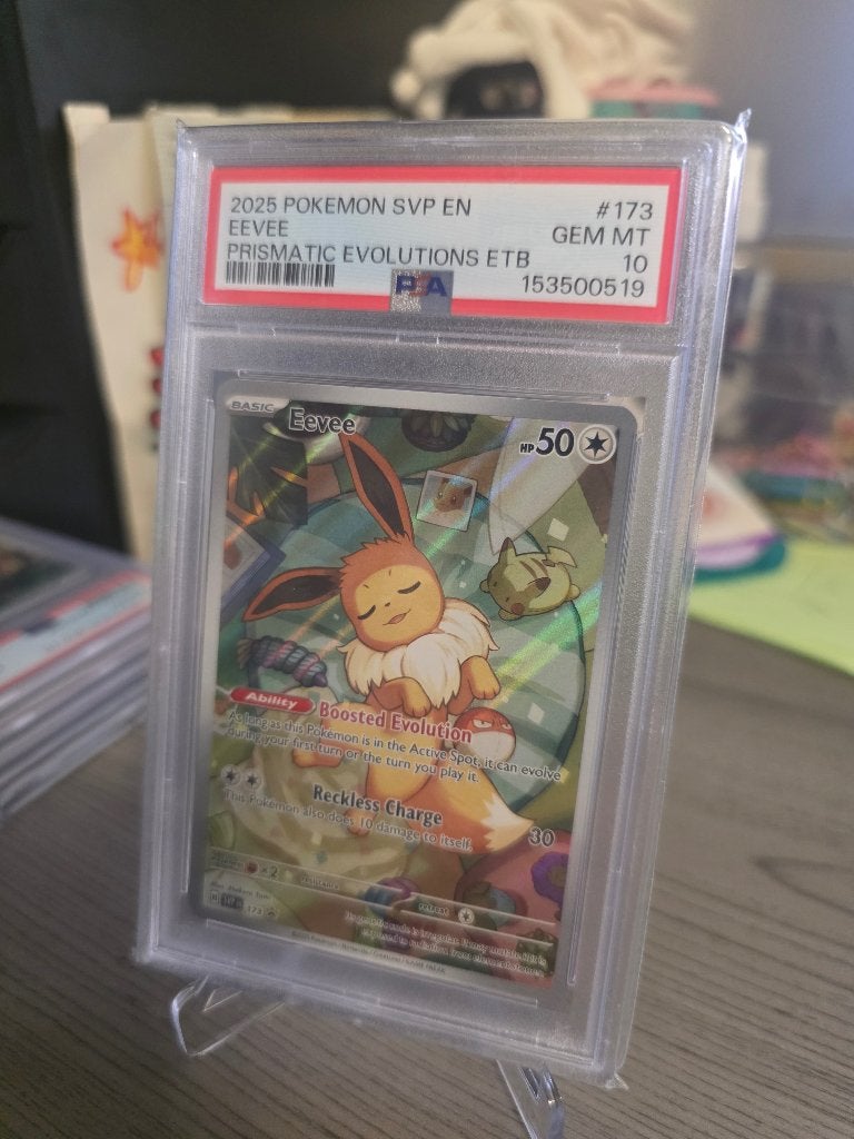 Eevee Scarlet & Violet Promo Promo 173 PSA 10, Hobby en Vrije tijd, Ophalen of Verzenden, Nieuw, Losse kaart