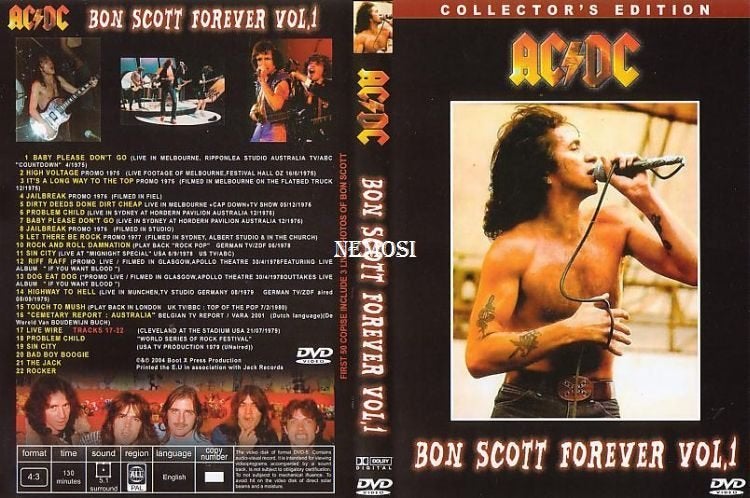 DVD - AC/DC - BON SCOTT FOREVER VOL. 1, Cd's en Dvd's, Dvd's | Muziek en Concerten, Verzenden, Alle leeftijden, Concert, Nieuw in verpakking