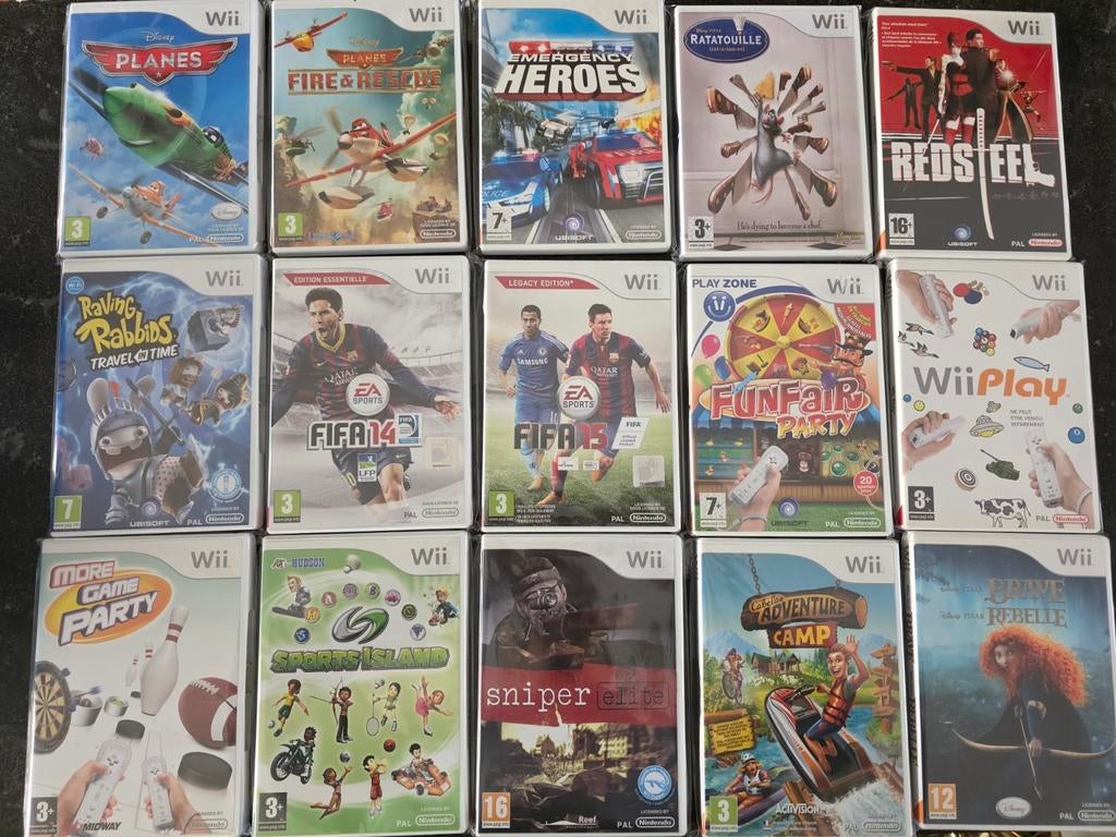Collection de jeux Wii, Enlèvement ou Envoi
