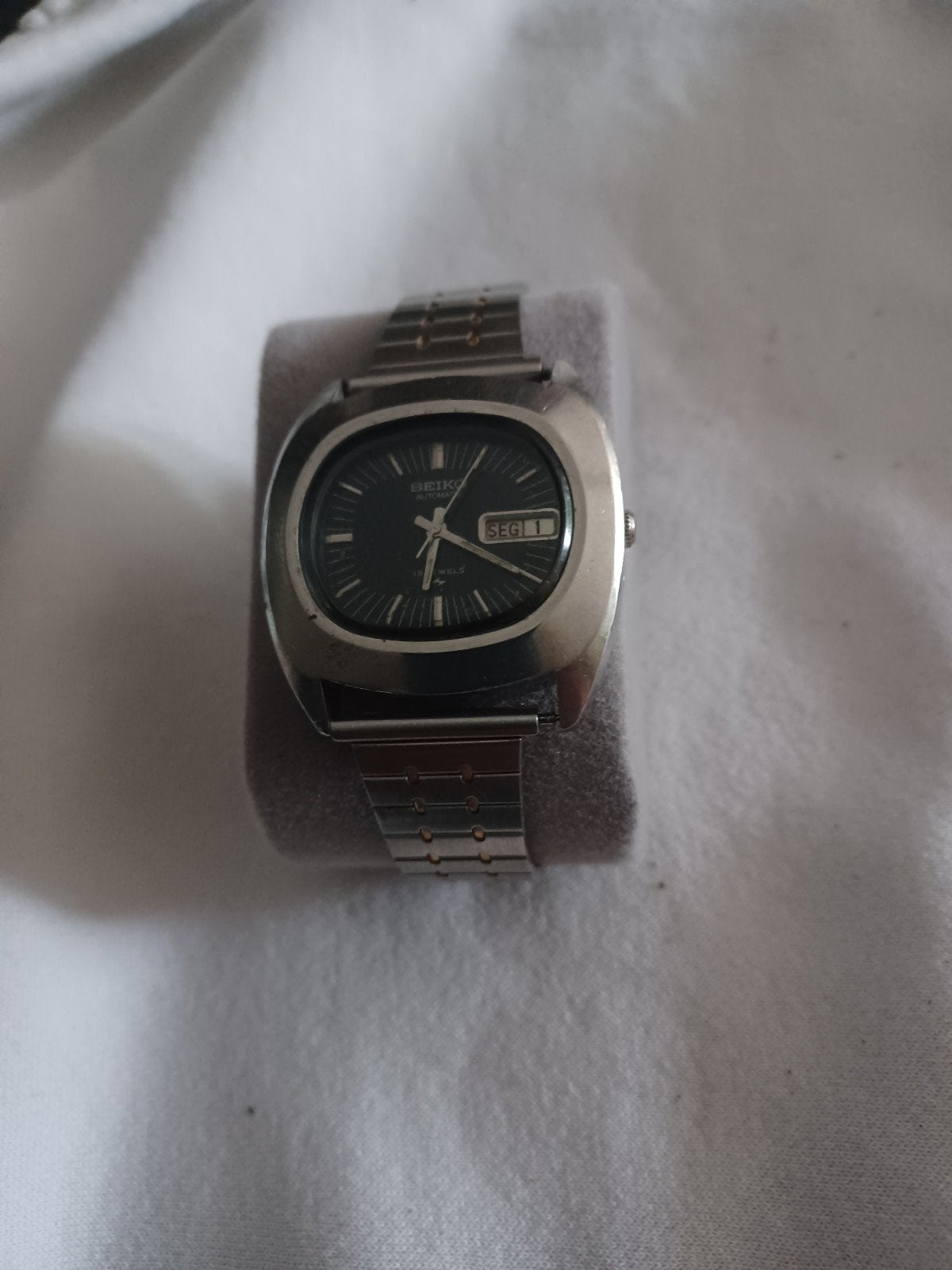 SEIKO AUTOMATISCH VINTAGE HERENHORLOGE, Handtassen en Accessoires, Horloges | Heren, Ophalen, Gebruikt, Staal, Polshorloge
