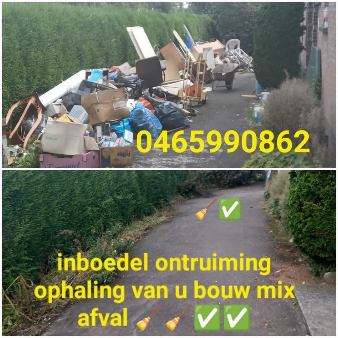 inboedel ontruiming ophaling bouwmix afval, Immo