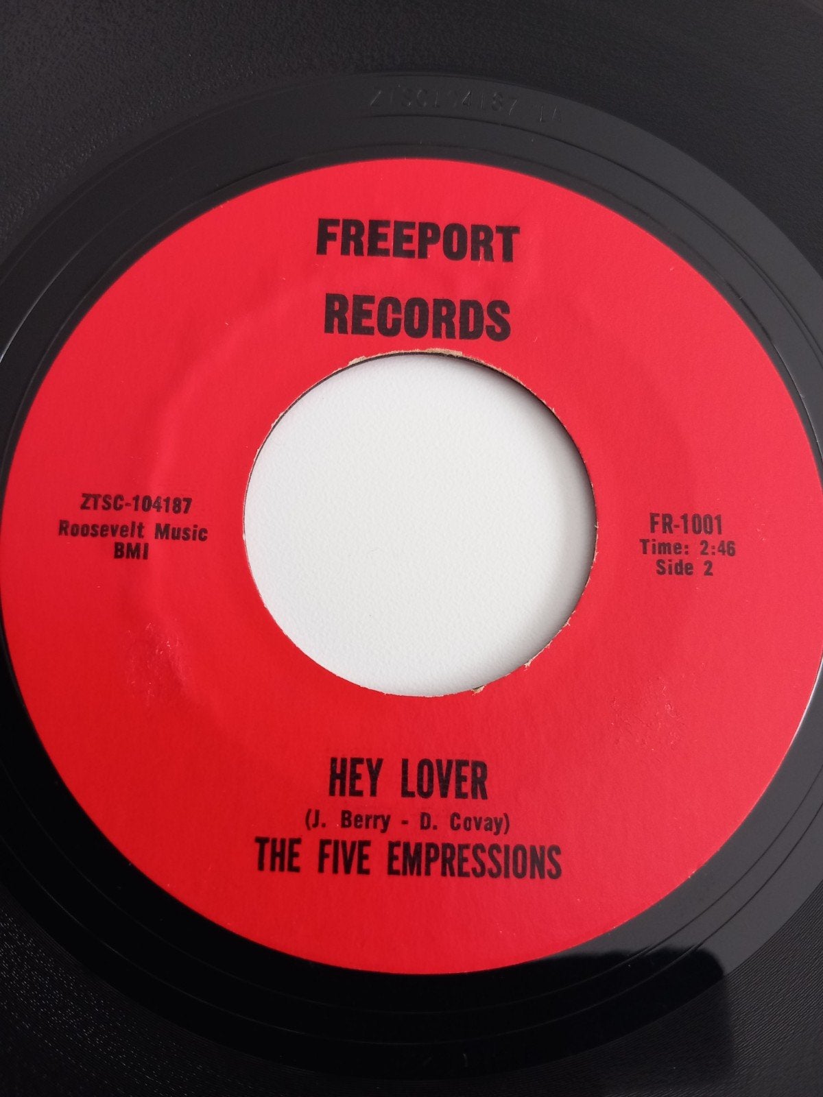 THE FIVE EMPRESSIONS.  HEY LOVER. 60S OLDIES USA 45, Ophalen of Verzenden