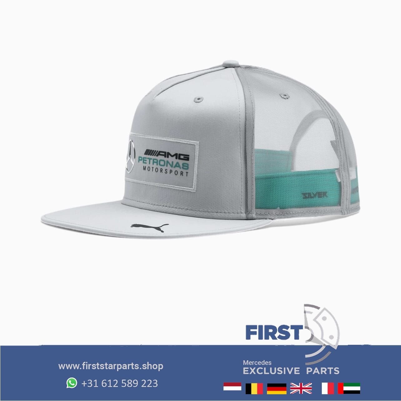 PUMA Silver arrows MERDEDES AMG PETRONAS FANWEAR PET GRIJS H, -, -, Ophalen of Verzenden, -