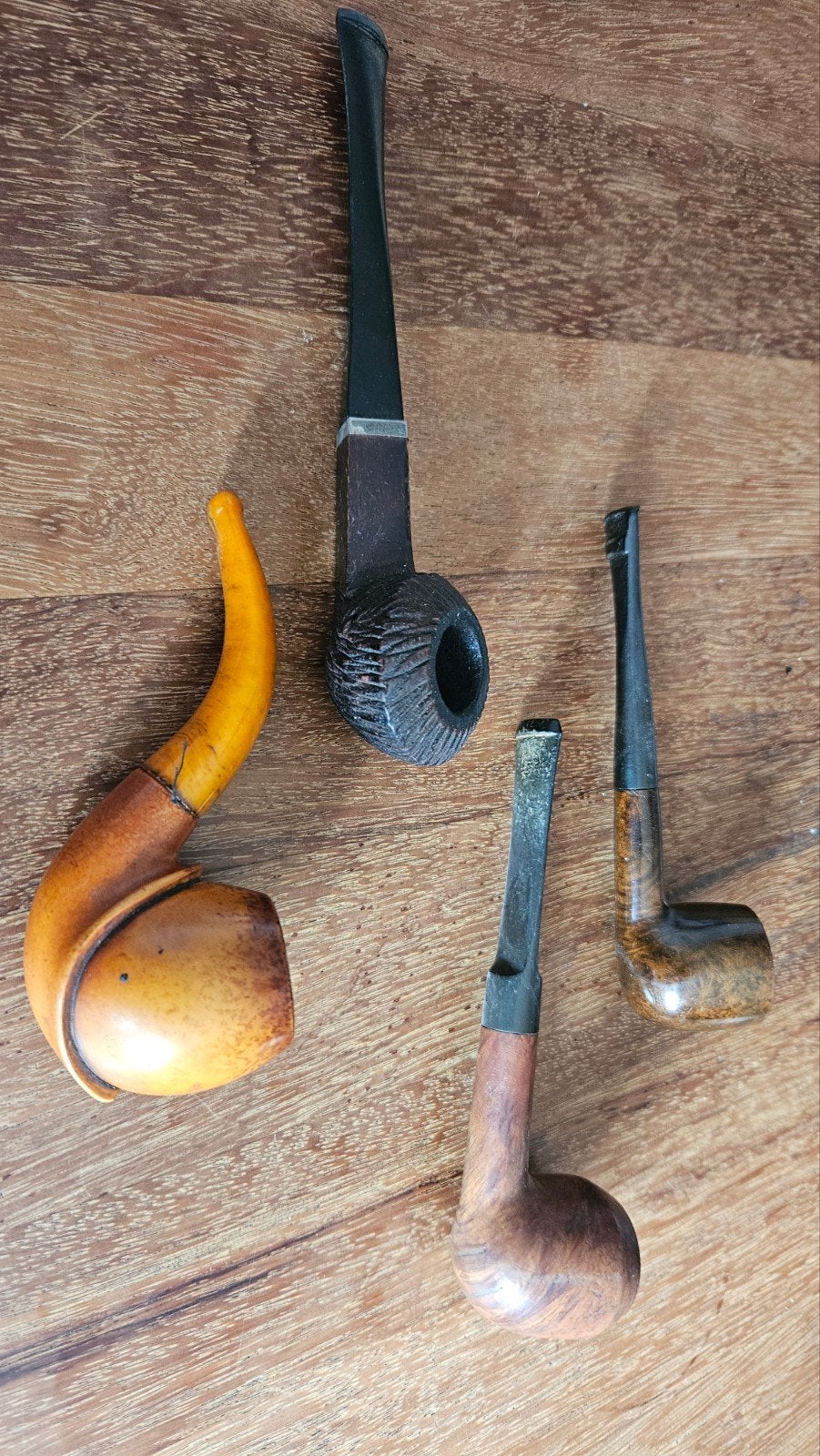 lot de 4 pipes vintage, Envoi, Utilisé, Autres types